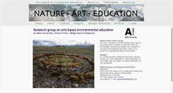 Desktop Screenshot of naturearteducation.org