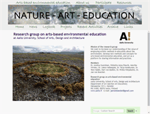 Tablet Screenshot of naturearteducation.org